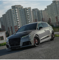 Kit de carrocería completo Oneway compatible con Audi RS3 8V Sportback 2015-2016 - Negro brillante Oneway