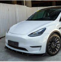 Alerón delantero unidireccional compatible con Tesla Model Y 2019-2025 - Negro brillante Oneway