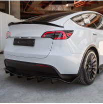 Faldón trasero Oneway compatible con Tesla Model Y 2019-2025 - Negro brillante Oneway