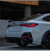 Difusor trasero Oneway para BMW Serie 4 G26 M-Pack/M440i 2021- - Negro brillante