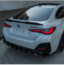 Alerón de maletero Oneway para BMW i4 G26 M-Pack 2021 y Serie 4 G26 M-Pack/M440i 2021- - Negro brillante