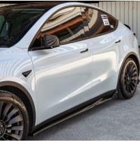 Faldones laterales Oneway Set compatibles con Tesla Model Y 2019-2025 - Negro brillante Oneway