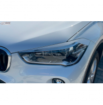 Pestañas de faros delanteros adecuados para BMW X1 F48 2015-2019 (ABS)