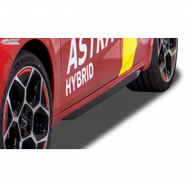 Faldones Laterales 'Slim' Adecuados Para Opel Astra L Hatchback 2021- (Abs Negro Brillante)