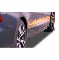 Faldones Laterales "Slim" Adecuados Para El Volvo S60 Y V60 Ii 2018- (Abs Negro Brillante)