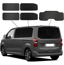 Juego de cortinillas Sunclips adecuados para Citroën Spacetourer XL 2016- y Fiat Ulysse 2022- y Opel Zafira Life L2 2019- y Peug