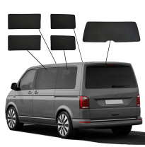 Juego de cortinillas Sunclip adecuado para Volkswagen T6 Multivan 2015-