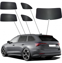 Juego de cortinillas Sunclip adecuado para Skoda Octavia IV (NX5) Combi 2020-