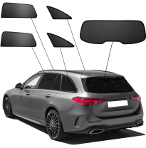 Juego de cortinillas Sunclip apto para Mercedes Clase C W206 Kombi 2021-
