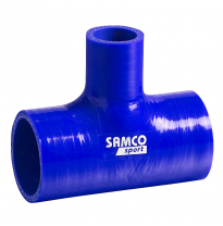 Samco Tuberia De Silicona Tipo-T 25mm - Largo:102mm - ø76mm - Azul