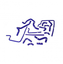 Samco Kit De Tubos Subaru Impreza Turbo Gc8 Version 1/2 1992-1996 - 15-Piezas - Ancillary Cooling - Azul