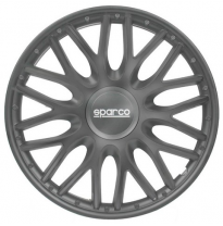 Juego Tapacubos Deportivos Sparco Roma 15-Inch Grey
