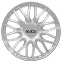 Juego Tapacubos Deportivos Sparco Roma 16-Inch Silver