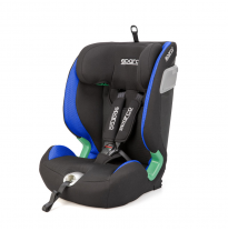 Silla infantil Sparco SK5000I (Isofix) Negro/Azul i-Size 76-150cm (ECE-R129/03)