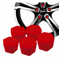 Tapones Tuerca Rueda Simoni Racing Soft Sil - 19mm - Rojo - Juego De 20 Piezas