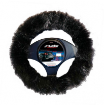 Simoni Racing Funda Para Volante Fluffy Fur - 37-39cm - Negro