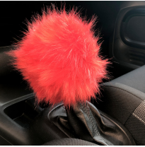 Funda De Pomo De Simoni Racing Gear Cover Fluffy Fur - Rojo