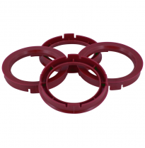 Juego Arillos Centradores 74.1->56.1mm Ruby Red