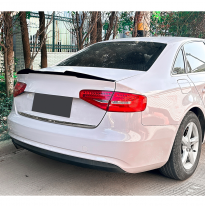 Alerón trasero apto para Audi A4 (B8) Sedán 2008-2015 (ABS Negro Brillante)