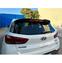 Alerón de techo (Spoiler Cap) adecuado para Hyundai i30 III y N-Line 2017- (ABS negro brillante)