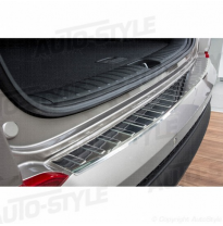 Protector paragolpes trasero acero inox Hyundai Tucson 2015- 'Ribs'