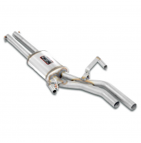 Silencioso central + "X-Pipe" Sistema 100% de acero inoxidable, 2 x Ø50 mm BMW E23 728i / 728iS / 732i / 735i '79 -> '86 Silenci