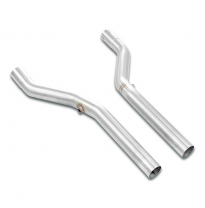 Kit tubos delanteros Derecho-Izquierdo Sistema 100% Acero Inox, 2 x Ø63,5 mm -> Ø60 mm - Solo kit completo BMW E36 Compact - Tod