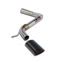 Rear Pipe 120x80 &quot;Black&quot;(Muffler Delete) - Bmw E87 118d 2004 -&gt; 2006 Supersprint