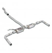 Silencioso trasero Derecho-Izquierdo "Racing" Sistema "OPF-back" 100% de acero inoxidable - Solo kit completo BMW F44 Gran Coupè