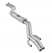 X-Pipe Resonated Sistema 100% de acero inoxidable, 2 x Ø50 mm BMW E30 M3 Sport Evolution 2.5L 1989 ->1992 "X-Pipe" Resonated SIN