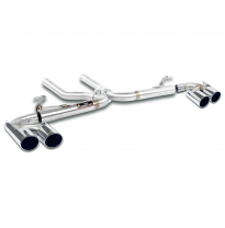 Rear pipe Right OO100 - Left OO100(Muffler delete) Sistema "Cat-Back" 100% Acero Inox tamaño grande 2 x Ø60mm Solo sistema compl