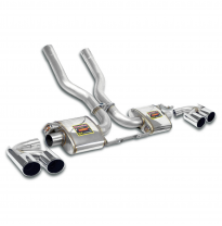 Rear exhaust Right OO100 - Left OO100 "Racing" Sistema 100% Acero Inox 2 x Ø70mm PORSCHE 958 CAYENNE Turbo S 4.8i V8 (550 CV) 20
