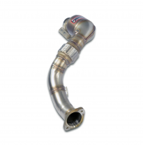 Tubo de escape descendente + convertidor catalítico metálico izquierdo Kit completo de tubo de bajada derecho + izquierdo - Comp
