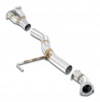 Centre pipe Kit Sistema "Cat.-back" 100% de acero inoxidable - Solo kit completo MERCEDES R129 SL 600 V12 (394 CV) Facelift '98