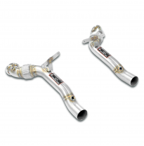 Kit de tubo de escape derecho e izquierdo (sustituye al convertidor catalítico) Kit de tubo de bajada 100% acero inoxidable para