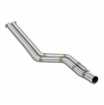 Tubo delantero + Tubo central Sistema completo 100% de acero inoxidable Ø70 mm - Solo kit completo BMW E9 3.0 CSL '72 -> '73 (Fo