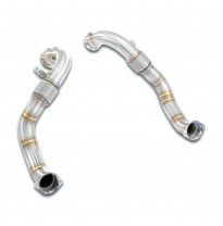 Kit de tubo de escape turbo derecho - izquierdo (reemplaza los catalizadores primario y secundario) Compatible con los catalizad