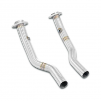 Kit de tubo de bajada derecho - izquierdo (elimina el catalizador) Sistema 100% de acero inoxidable, tamaño extragrande 2 x Ø60