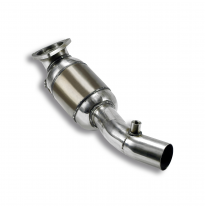 Convertidor catalizador metalico delantero derecho Sistema 100% de acero inoxidable, sobredimensionado 2 x Ø65 mm -> Ø60 mm FERR