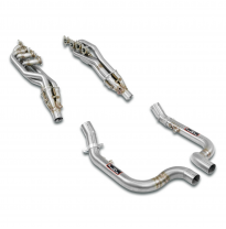 Colector Derecho-Izquierdo + Tubos de conexión (Volante a la izquierda)  Cabezales 100% acero inoxidable PORSCHE Panamera S / 4S