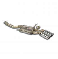 Silencioso trasero derecho con válvula OO90 Sistema 100% de acero inoxidable, tamaño extragrande 2 x Ø60 mm JAGUAR XKR Coupè / C