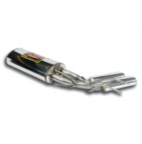Silencioso trasero derecho "Race" 120x80 Sistema "Cat.-Back" 100% Acero, Oversize 2 x Ø70mm Inox Solo sistema completo MERCEDES