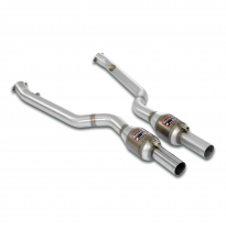 Tubo delantero con catalizador metalico Derecho-Izquierdo Sistema completo 100% de acero inoxidable, 2 x Ø70 mm BMW E61 (Touring