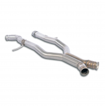 Tubo central "X" Sistema 100% de acero inoxidable, 2 x Ø60 mm MERCEDES W164 ML 500 / 550 V8 (5.5i - 388 CV) 2008 -> 2011 Tubo ce