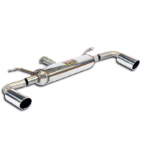 Silencioso trasero Derecho-Izquierdo O100 Sistema de escape trasero "Cat.-back" 100% de acero inoxidable para el modelo M2 con p