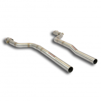 Tubos delanteros Derecho-Izquierdo (Reemplaza catalizador) Sistema 100% de acero inoxidable - Solo kit completo MERCEDES S210 E