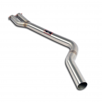 Tubo central  Sistema de doble tubo de acero inoxidable 100%, sobredimensionado Ø80 mm - Silenciador trasero para parachoques tr