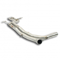 Tubo central Derecho-Izquierdo Sistema 100% de acero inoxidable para el silenciador trasero original. AUDI Q5 QUATTRO 3.2 FSI V6