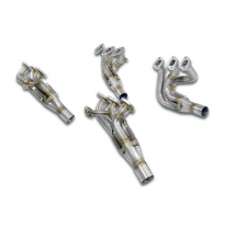 Colectores Derecho-Izquierdo (Volante a la izquierda) Sistema 100% de acero inoxidable, sobredimensionado 2 x Ø70 mm -> 2 x Ø63,