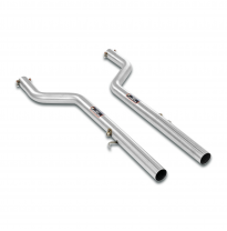 Kit tubos delanteros Derecho-Izquierdo (Reemplaza catalizador) Sistema 100% de acero inoxidable, sobredimensionado 2 x Ø70 mm ->